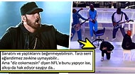 Super Bowl'daki Performansının Sonunda Diz Çökerek Irkçılığa Karşı NFL'i Protesto Eden Eminem Gündeme Oturdu