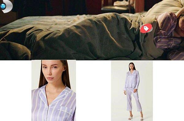 4. Nalan gece yatarken üzerinde House of Silk ipek pijama takımı vardı...