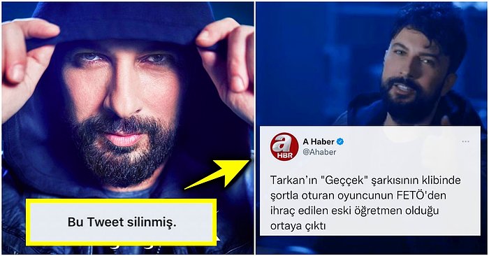 Tarkan'ın 'Geççek' Klibindeki Oyuncunun FETÖ'cü Olduğunu İddia Eden A Haber Paylaşımını Sildi!