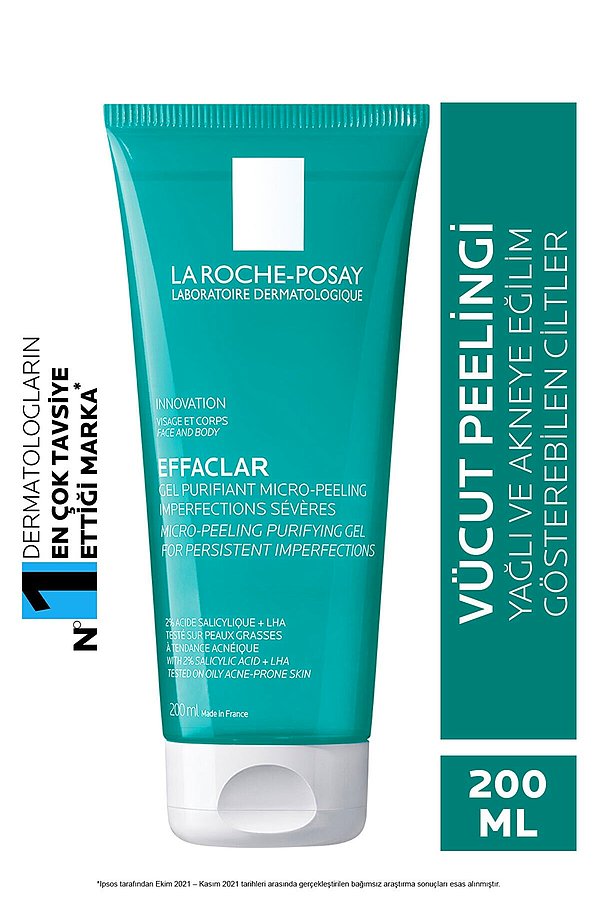 8. La Roche Posay Effaclar arındırıcı jel.