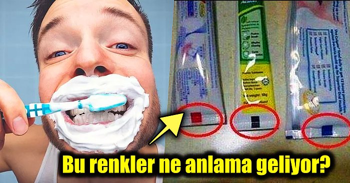 Diş Macunu Tüplerinin Altındaki Renkli İşaretlere Bakarak İçinde Kimyasal Olup Olmadığı Anlaşılabilir mi?