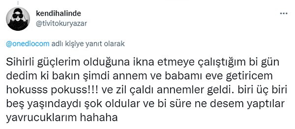 24. Sihirli Annem'le büyüyen neslin herkesi gizli güçleri olduğuna inandırmaya çalışması 😂