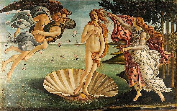1. Venüs'ün Doğuşu - Sandro Botticelli (1485)