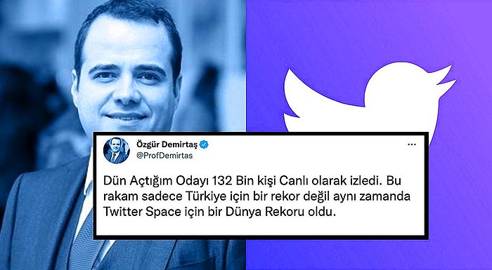 Özgür Demirtaş'ın Twitter'daki Rusya ve Ukrayna Konulu Spaces Etkinliği Dünya Rekoru Kırdı!