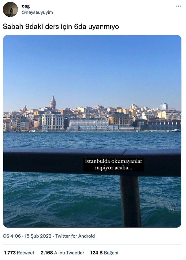 7. İstanbul'da yaşanır ama okunur mu muamma.