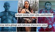 Giydiği Transparan Kıyafet ile Bebeğini Üşüttüğü Düşünülen Karnı Burnunda Rihanna Goygoycuların Diline Düştü