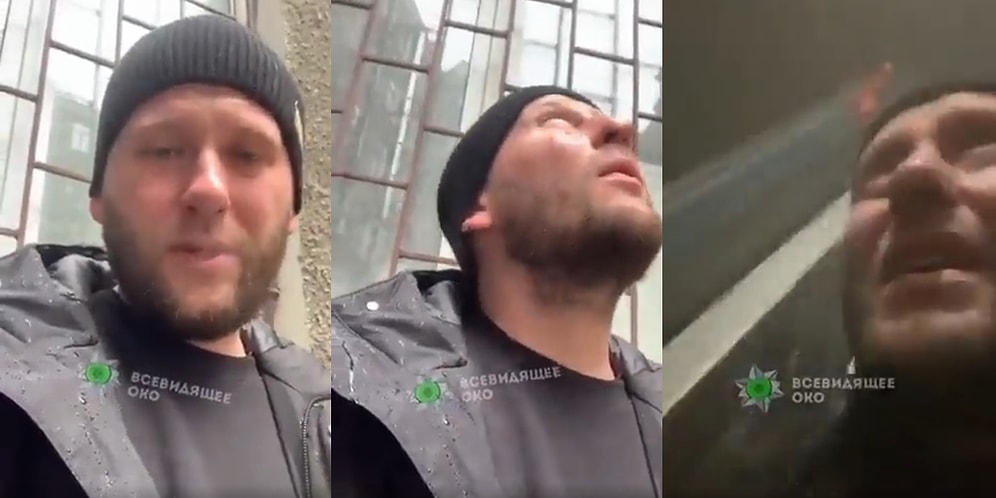 Video Kaydı Yaparken Bulunduğu Binaya Füze İsabet Eden Ukraynalı Vatandaşın Korku Dolu Anları
