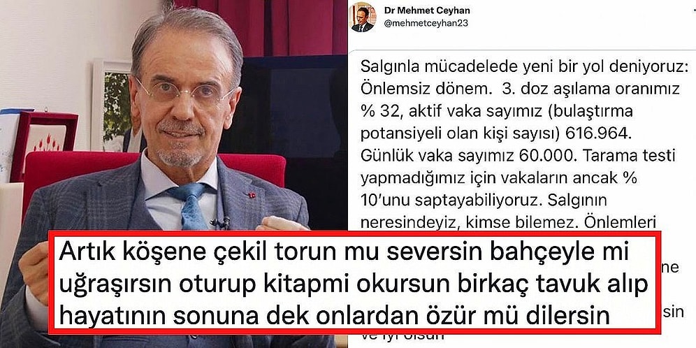 Bilim Kurulu'nun Aldığı Yeni Kararları Değerlendiren Prof. Mehmet Ceyhan'a Gelen Tartışmalı Yorumlar