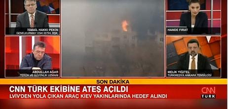 Kiev'de CNN Türk Ekibinin Aracına Ateş Açıldı: 'Güvenli Bir Bölgeye Geçiyorlar'