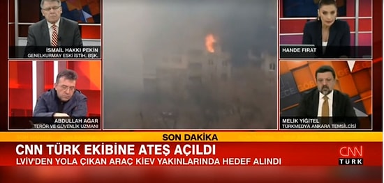 Kiev'de CNN Türk Ekibinin Aracına Ateş Açıldı: 'Güvenli Bir Bölgeye Geçiyorlar'