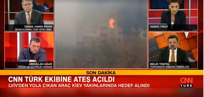 Kiev'de CNN Türk Ekibinin Aracına Ateş Açıldı: 'Güvenli Bir Bölgeye Geçiyorlar'