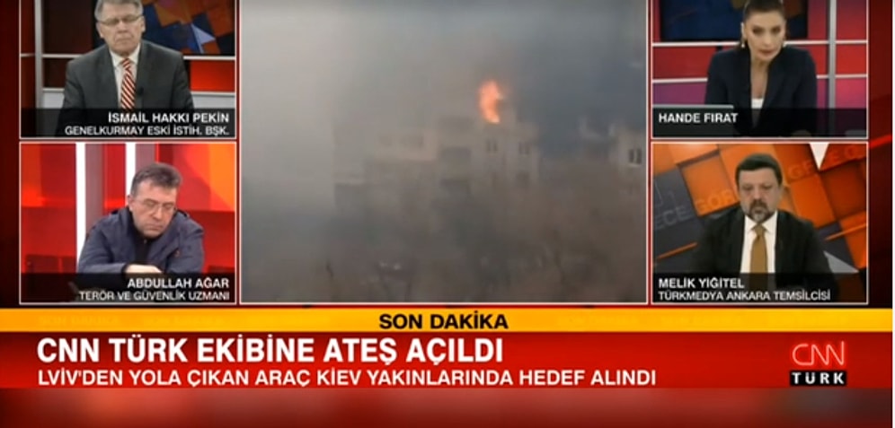 Kiev'de CNN Türk Ekibinin Aracına Ateş Açıldı: 'Güvenli Bir Bölgeye Geçiyorlar'