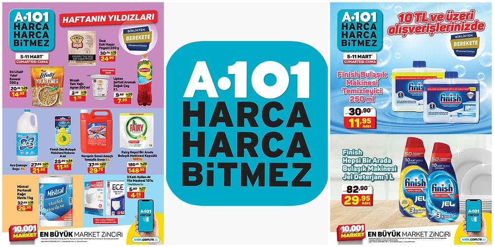 5 - 11 Mart 2022 A101 Haftanın Yıldızları Kataloğu