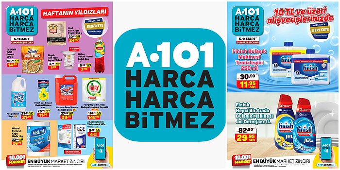 5 - 11 Mart 2022 A101 Haftanın Yıldızları Kataloğu