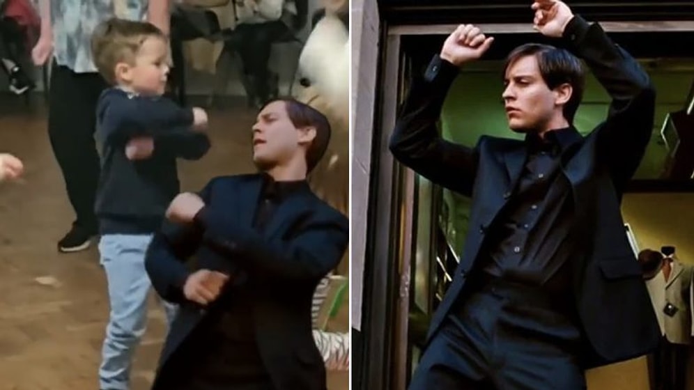 Spider Man 3 Filmindeki Peter Parker Dansını Yapan Ufaklığın Muhteşem Anları