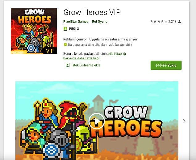 Grow Heroes VIP