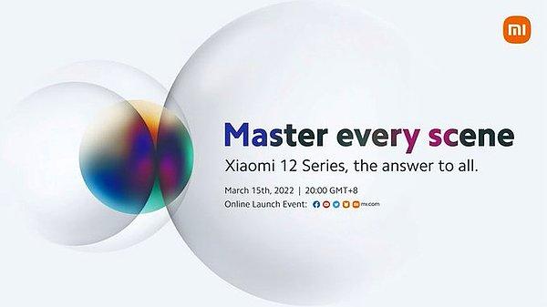 Xiaomi 12 serisi global lansmanı 'Her sahnenin ustası' sloganıyla paylaşıldı.