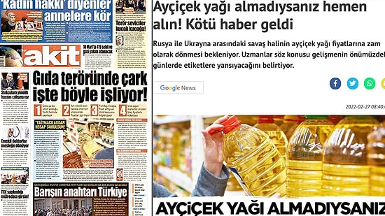Ama Karar Ver Tutamıyoruz Zamanı... Bir Hafta Önce 'Hemen Yağ Alın' Diye Akit Gazetesi Çark Etti
