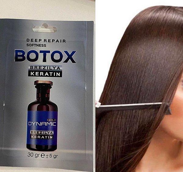 3. Keratin botox saç için çok etkili.