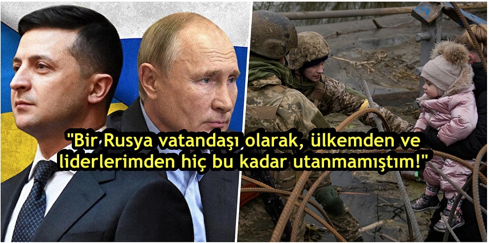 Aklın ve Vicdanın Yolu Bir! İşte Rusya'nın Ukrayna'yı İşgalini Protesto Eden Ruslar