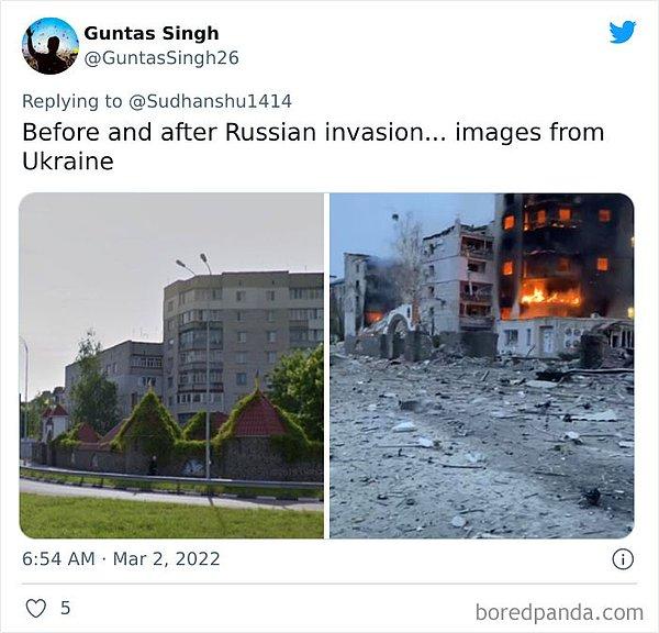 Rusya'nın istilası öncesi ve sonrası...