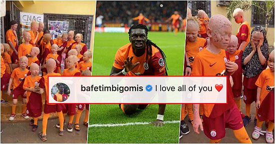 İyilik Meleği Bafetimbi Gomis Afrika'daki Albino Çocuklara Gönderdiği Galatasaray Formasıyla Kalpleri Fethetti