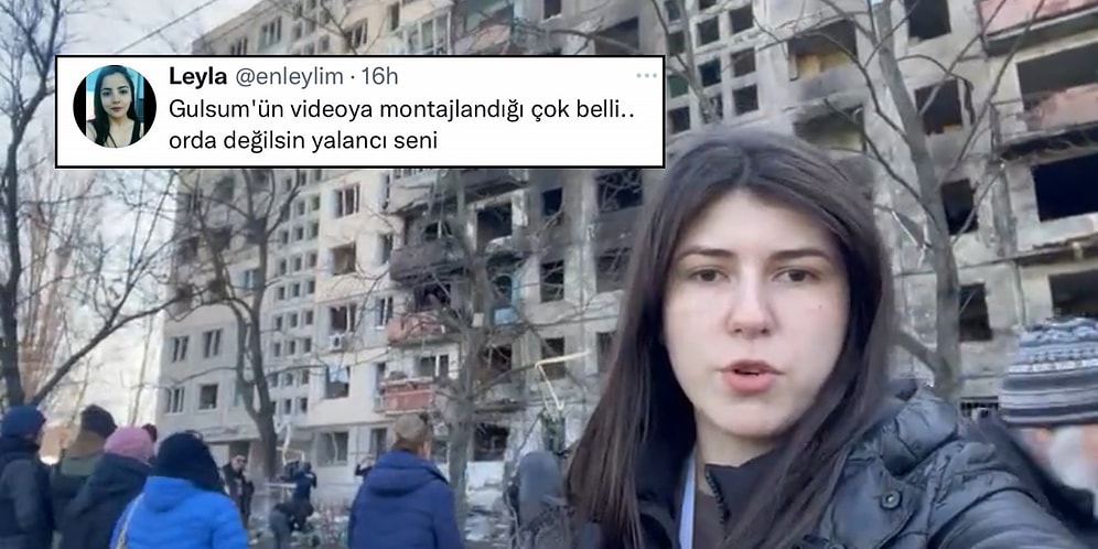 Rusya'nın Füze Attığı Binaya Giden ve Görüntüler Paylaşan Gazeteciye Gelen 'Yurdum İnsanı' Yorumları
