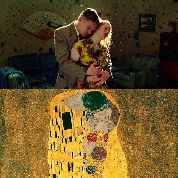 Martin Scorsese'nin 'Zindan Adası'(2010) filminde kullanılan Gustav Klimt'in 'Öpücük' (1908) adlı tablosu