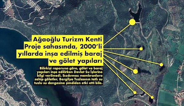 2. İş insanı Ali Ağaoğlu'nun Bodrum'daki projesi için doğal su kaynaklarını tahrip ettiği belirtildi. Ağaoğlu'nun şirketinin doğal su kaynaklarının yolunu değiştirdiği tespit edildi.