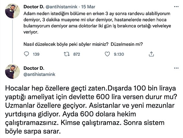 4. Bir doktor neden greve gittiklerini böyle anlatmış.