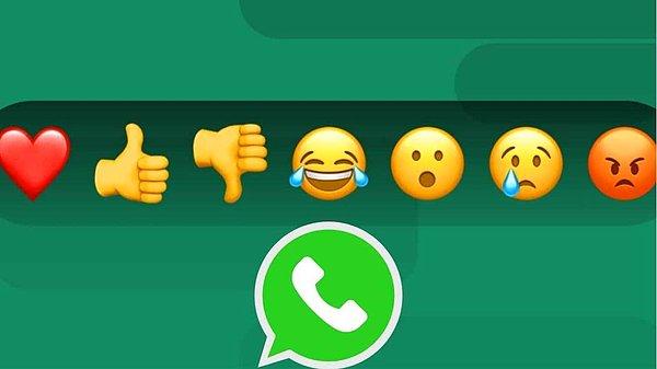 5. Instagram, Telegram ve Slack gibi uygulamalarda kullanılan emojiyle mesaja tepki verme özelliğinin WhatsApp’a geleceği uzun süredir konuşuluyor. WABetaInfo, emojiyle mesajlara tepki özelliği hakkında yeni bilgiler paylaştı.
