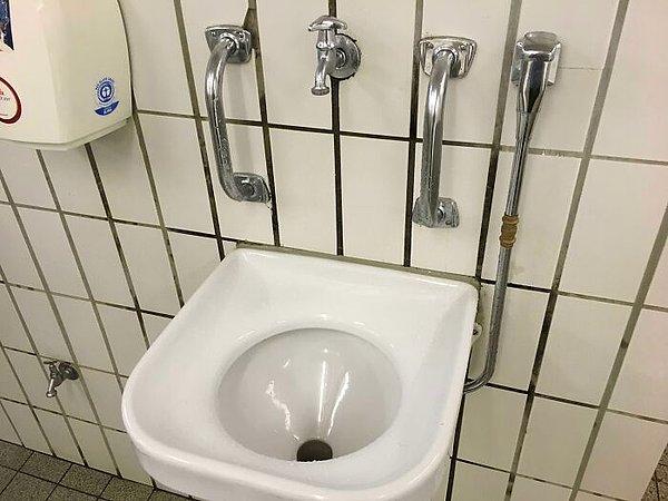 17. Almanya'daki bazı umumi tuvaletlerde bu "kusma lavaboları" bulunuyor.