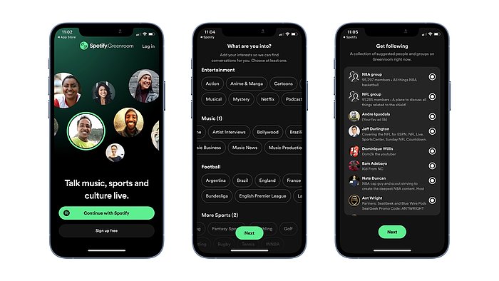 Spotify Sesli Sohbet Platformu Greenroom'u Ana Uygulamaya Getiriyor!