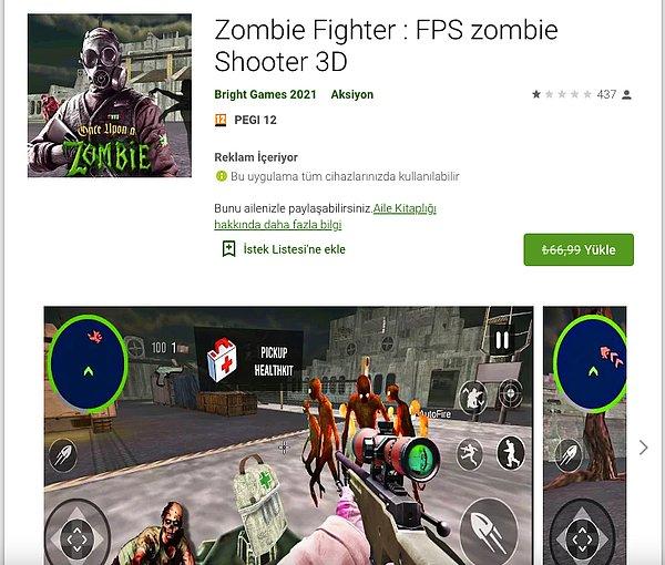 Zombie Fighter : FPS zombie Shooter 3D