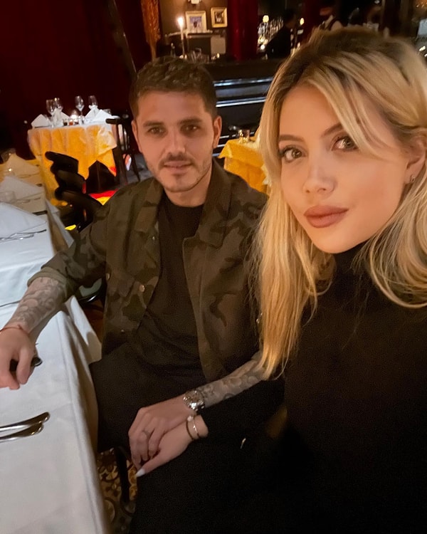 1. Mauro Icardi ve Wanda Nara.🥂