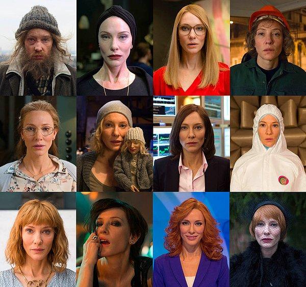 Blanchett, Manifesto isimli filmde 13 farklı karakteri canlandırarak kendine hayran bırakıyor.