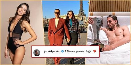Milli Futbolcu Yusuf Yazıcı, Miss Turkey Güzeli Cemrenaz Turhan ile Olan Aşkını İlan Etti