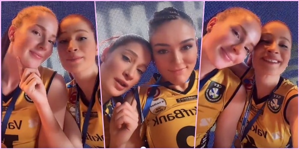 Milli Voleybolcumuz Tuğba Şenoğlu TikTok'ta Takım Arkadaşlarıyla Aşkolog Dilara Arıkanlı'yı Canlandırdı