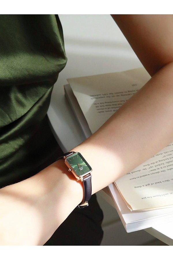 7. Yeşilin en güzel rengini saatinize taşıyın!