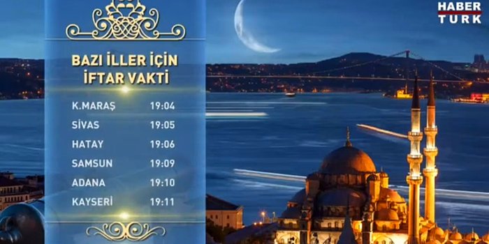 Geçen Yıl da Tepki Çekmişti: Habertürk Yine İftar Vakitleri Görselini Sovyet Marşı ile Yayımladı