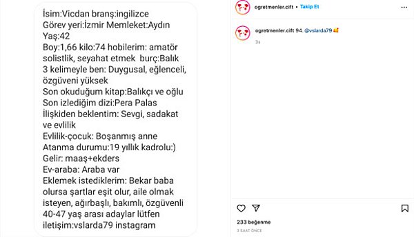 "Öğretmenler Aradığı Ciddi İlişkiyi, Sevgiliyi veya Eşi Burada Bulabilecek"