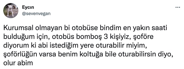 2. Öyle bi' boşvermişlik...