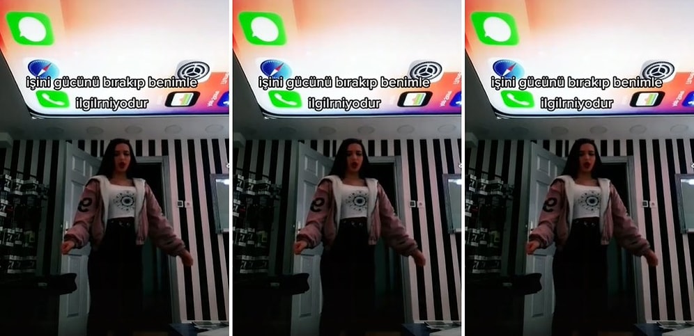 Evin veya İşyerinin Tavanının iPhone Ekranı Olduğu Bi' Acayip TikTok Videosu