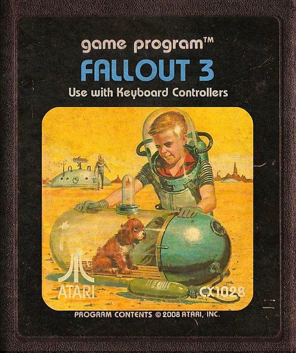 4. Nükleer kıyamet sonrası hayatta kalır mıyız, kalsak bile böyle olur muyuz bilinmez ancak Atari 2600 döneminin ruhu ve Fallout 3 birleşince ortaya bu müthiş kapak çıkmış.