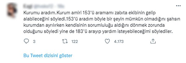 Kullanıcı, birbirine yönlendiren kurumlardan otobüs şoförüne kadar herkesle kadın için mücadele verdi.