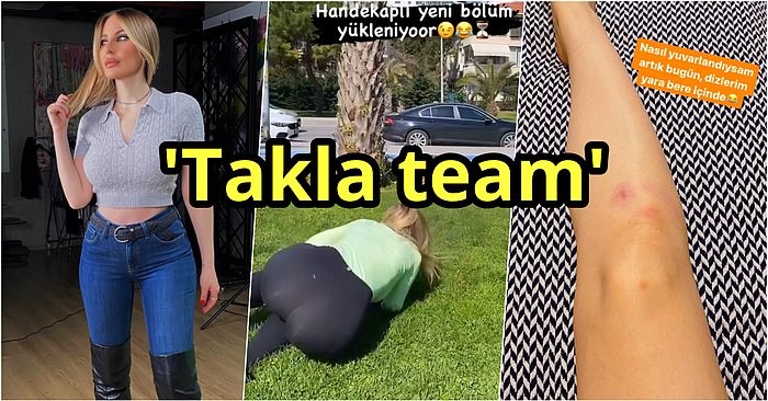 Hande Sarıoğlu Çimlerde Yuvarlandığı Videoyu Paylaşarak Mert Hakan Yandaş'ı Tiye Aldı