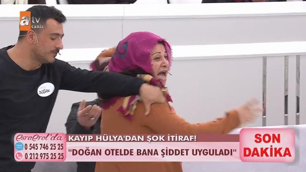 Esra Erol'da Ortalık Karıştı: 60 Gündür Aranan Hülya Kaybolmasında Payı Olduğu Belirtilen Kişiye Saldırdı