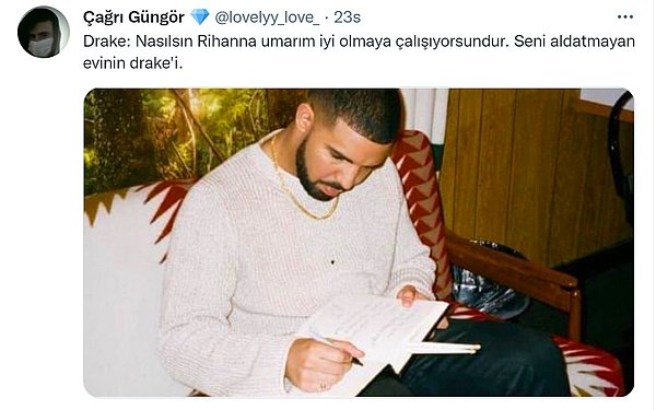 4. Drake şu an tam bir ağlanacak omuz...