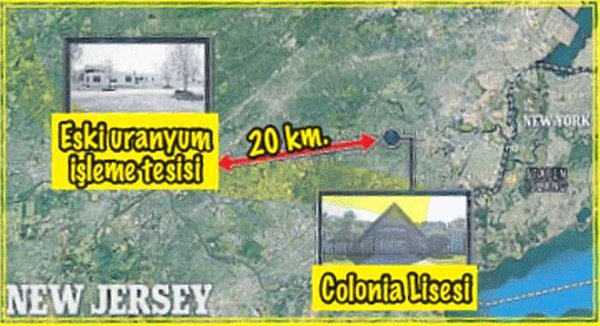 20 kilometre ilerisinde kapalı uranyum madeni var