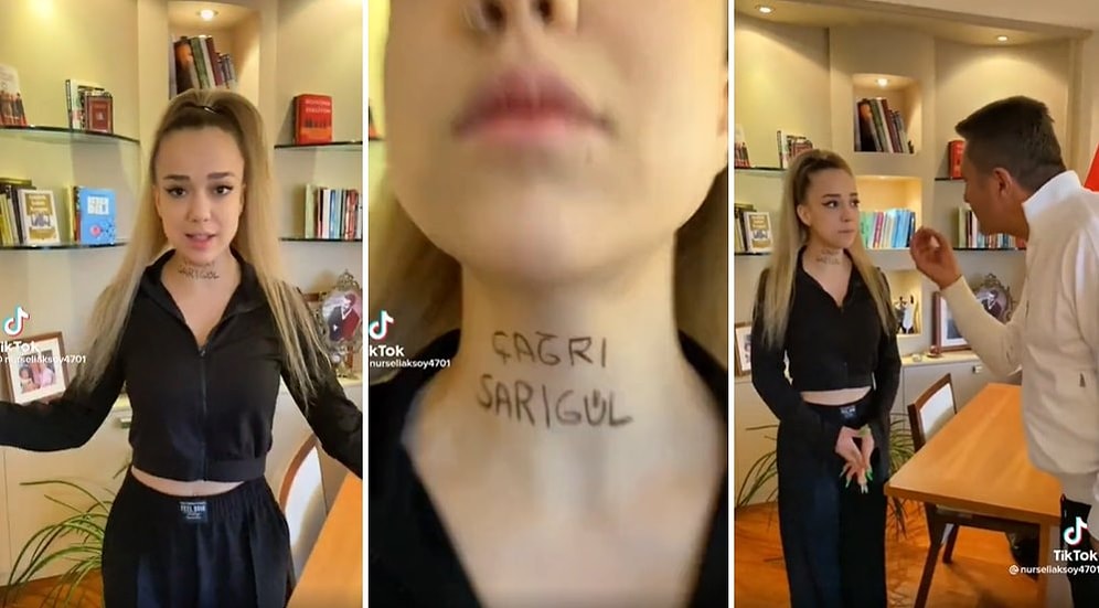 TikTok Fenomen Buluşması: Boynuna 'Çağrı Sarıgül' Yazarak Mustafa Sarıgül'e Çağrı Yapan TikTok Fenomeni